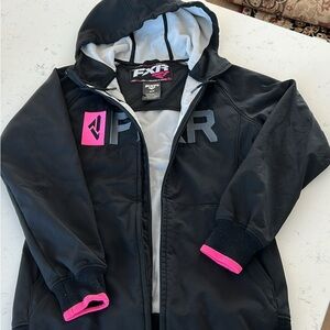 Women’s Black Jacket with Pink Accents
